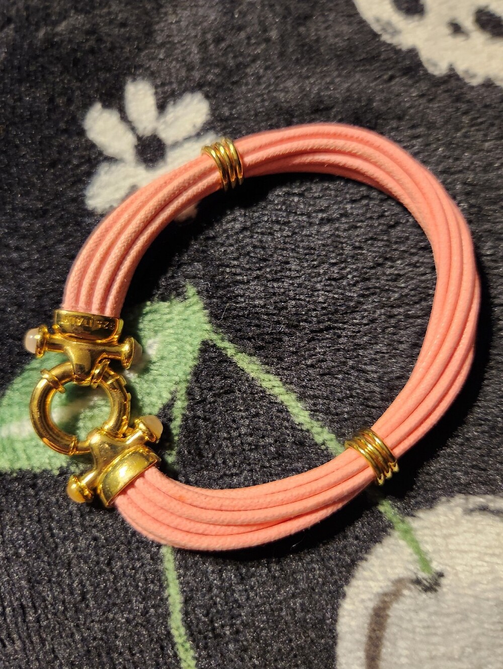 Itaor Pink Multi-Strand Bracelet with Gold Accents